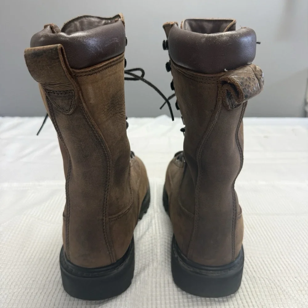 Cabelas Boots Goretex Thinsulate Waterproof Hunting Combat Hiking Brown Mens 7.5
